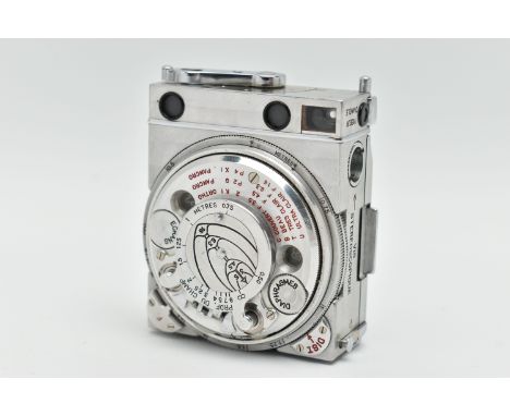 A LE COULTRE CO COMPASS CAMERA, circa late 1930s, designed by Noel Pemberton Billing and manufactured by Le Coultre Co, Switz