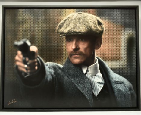 NICK HOLDSWORTH (BRITISH CONTEMPORARY) 'ARTHUR SHELBY II', a portrait of Paul Anderson as his Peaky Blinders character, signe