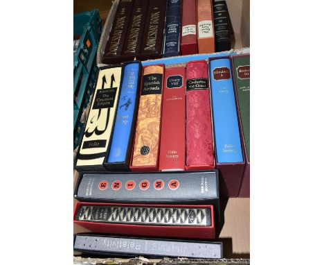 THE FOLIO SOCIETY, two boxes containing eighteen Historical titles comprising Einstein; Albert, Relativity The Special and th