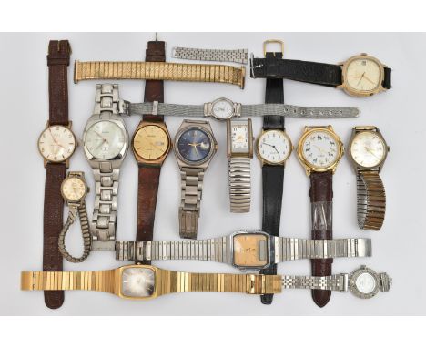 A SELECTION OF WATCHES, to include a MuDu wristwatch the cream dial signed 'MuDu 17 Jewels Antimagnetic Swiss Made', a Timex 