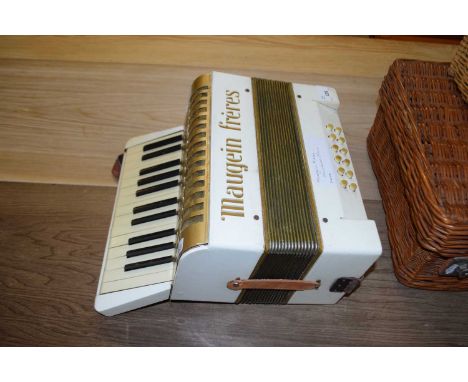 Vintage piano accordion marked Maugein Freres