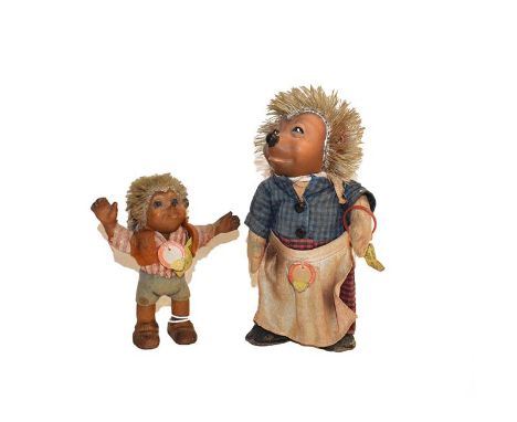 Two Steiff hedgehogs Micki and Macki (2)