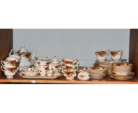 Royal Albert Old Country Roses dinner/tea/ornamental wares (one shelf) 