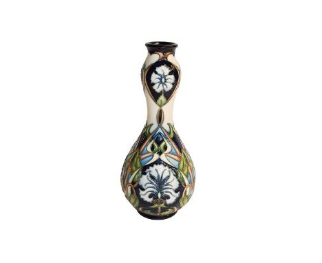 A modern Moorcroft Centura pattern vase, designed by Rachel Bishop, M.C.C 23.5cm