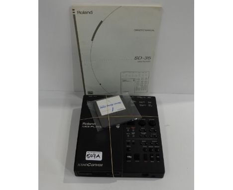 A Roland SD-35 midi player with owners manual Condition Report:Available upon request