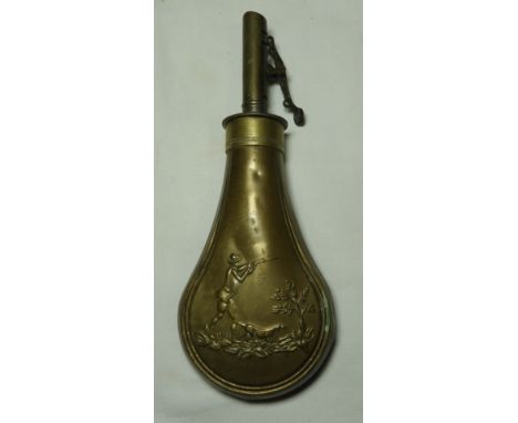 BRASS POWDER FLASK 