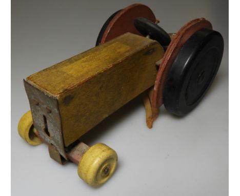 CHAD VALLEY WOODEN ELASTIC BAND DRIVEN TRACTOR 