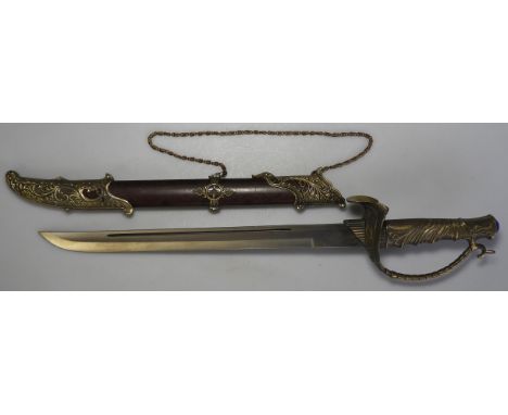 DISPLAY SWORD IN SCABBARD 14' BLADE 