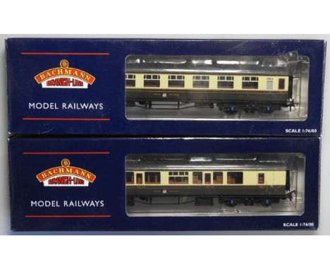 BACHMANN 2 COLLETT CHOC/CREAM GREAT WESTERN COACHES 