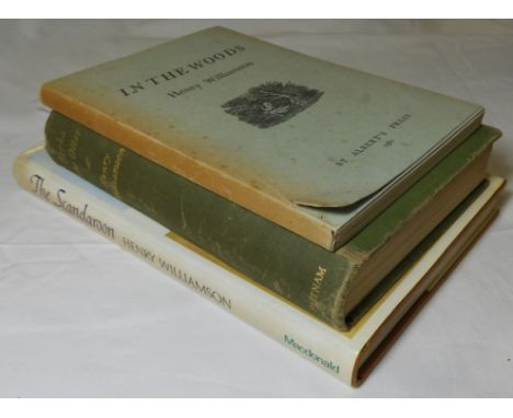 BOOKS - 3 FIRST EDITION WILLIAMSON INC IN THE WOODS 1961 