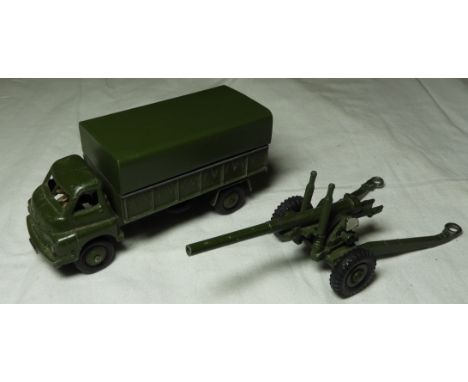 DINKY 621 3TN ARMY WAGON, 692 5.5' MEDIUM GUN 