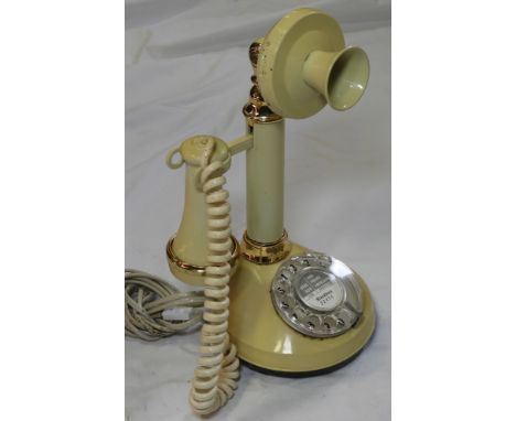 BT CREAM CANDLE STICK TELEPHONE 