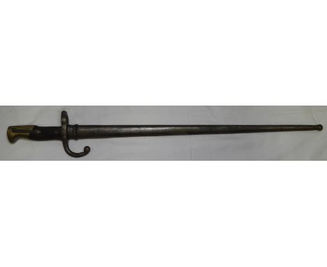 FRENCH BAYONET IN SCABBARD 1875 20.5' BLADE 