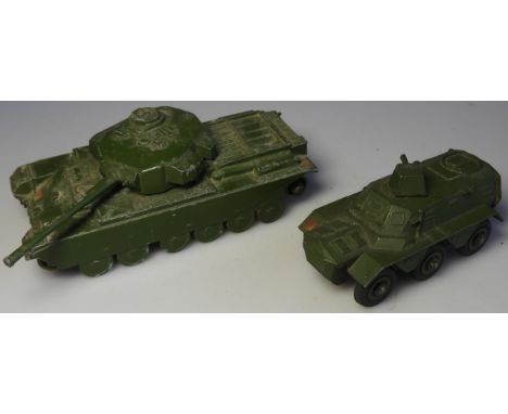 DINKY TOYS - 651 CENTURION TANK (1 TRACK ONLY) & 676 ARMOURED PERSONNEL CARRIER 