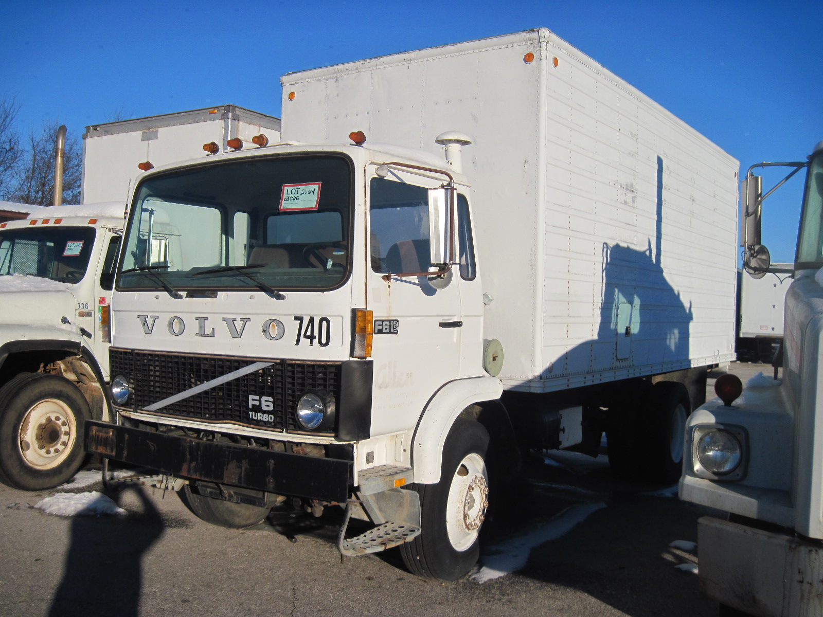1984 Volvo box truck, model F613, 101,886 miles, 16' box, 5speed