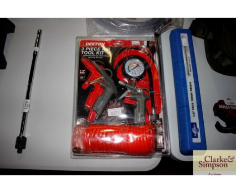 A Dexton three piece air tool kit