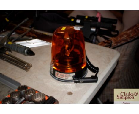 A 12 volt warning light