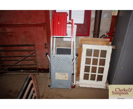 A decorators ladder and a step ladder