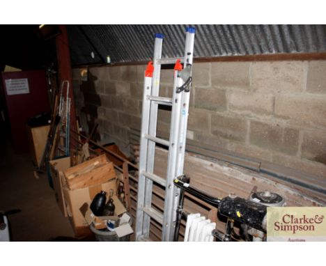 An aluminium step ladder
