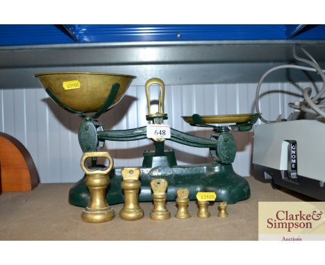 A set of scales and weights