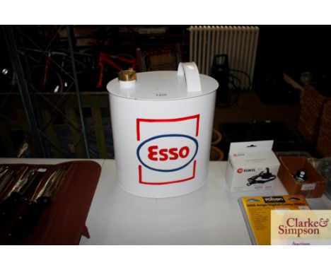 A reproduction Esso advertising petrol can