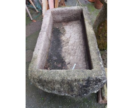 An old 1.33m granite trough