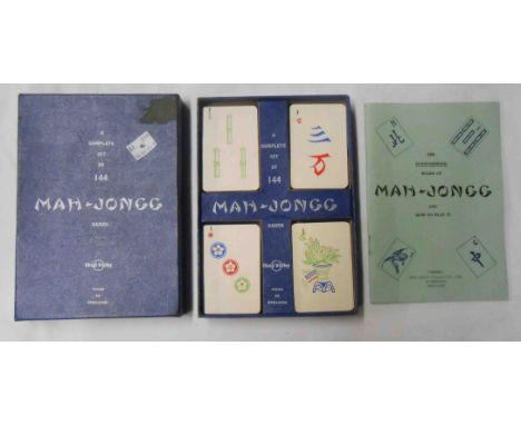 A Chad Valley boxed mah-jongg set of 144 game tiles