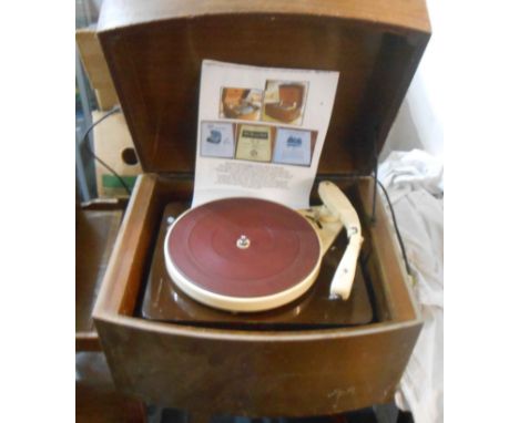 A 1950's Pye 'Blackbox' hi-fi record player in wooden case