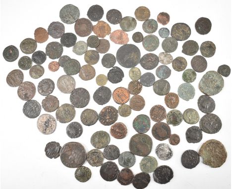 A large 95 collection of Roman Imperial and other ancient coins comprising of Caracalla AE26 of Anchialus, Thrace Decentius, 
