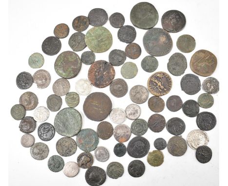 A large collection of 68 ancient Roman Imperial and other ancient civilisation coinage comprising of Valentinianus, Aurelian&