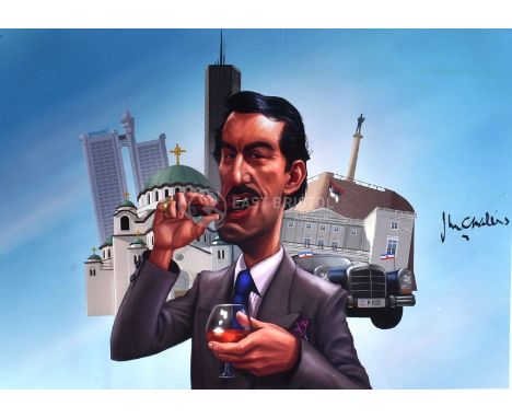 Estate Of John Challis - Boycie In Belgrade - a large format digital artwork print featuring the image used for various Boyci