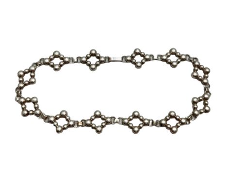 A Danish Hermann Siersbol .830 silver necklace, 22g, 37.5cm