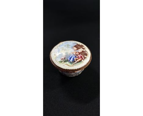 18TH CENTURY ENAMEL BOX 