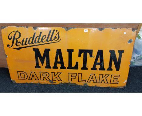 ANTIQUE ENAMEL RUDDELLS SIGN