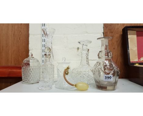 SHELF LOT OF GOOD CRYSTAL