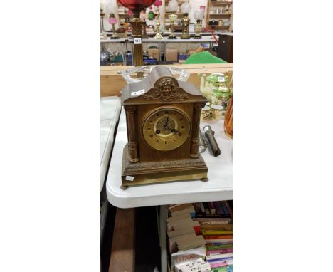 ANTIQUE FRENCH F.MARTI MANTLE CLOCK 