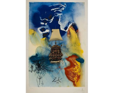 δ Salvador Dalí (1904-1989)Man and the Sea (M&amp;L 1372)Screenprint in colours, 1972, signed in pencil, numbered from the ed