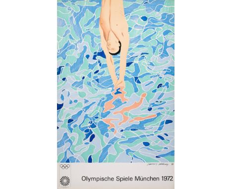 δ David Hockney (b.1937)Olympische Spiele München, 1972 (Baggott 34)Lithograph printed in colours, 1972, printed by Matthieu,