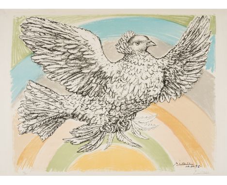 δ Pablo Picasso (1881-1973)Colombe (à L'Arc de Ciel) (Bloch 712, Mourlot 214)Lithograph printed in colours, 1952, signed in p