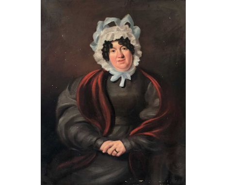 British school, late 19th century, Portrait of a lady, oil on canvas, 91 x 72cm