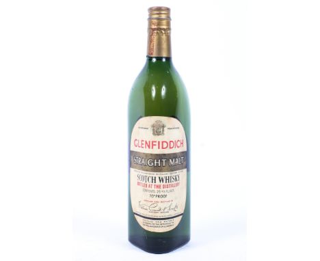 A bottle of Glenfiddich straight malt scotch whisky, c.1960's, 75cl, 40% vol
