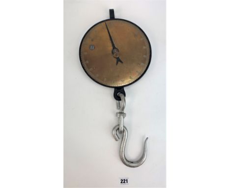 Salter's Trade Spring Balance scales to weigh 100 lbs. 12" long + hook