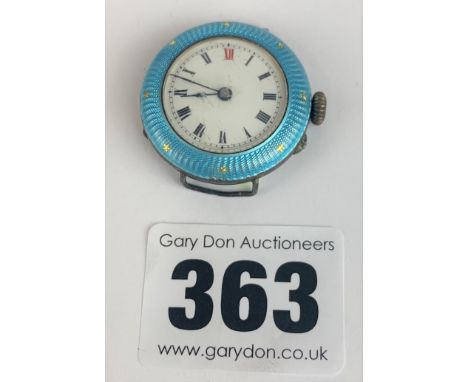 Enamel ladies watch, no strap, unnamed (not running)