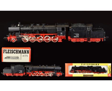 Fleischmann HO Model 4175 DB50058 2-100 Class Steam Locomotive and Cabin / Tender. As New / Never Used Condition. Comes with 