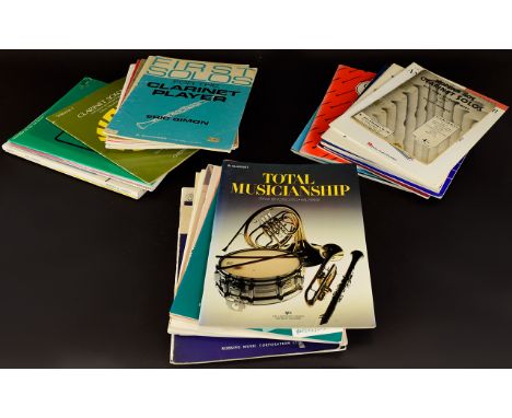 A Collection Of Clarinet Sheet Music including classical music, jazz and modern music and clarinet scales/lesson books etc. I