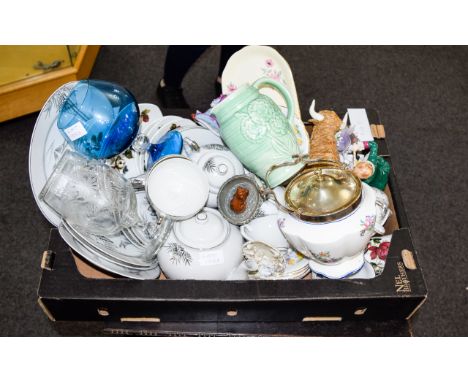 Quantity Of Household Ceramics, Cups, Saucers, Ornaments, Odd Pieces Of Glass etc