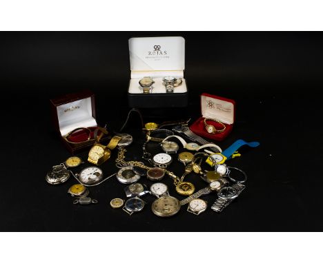 Collection Of Mixed Wristwatches Names To Include, Sekonda, Rotary, Rocar, Oris, Timex, Enicar Sport, etc, Lots Of manual Win