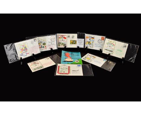 Football Interest Collection of Flown And Overland First Day Covers Fourteen items in total, to include a rare European Cup W