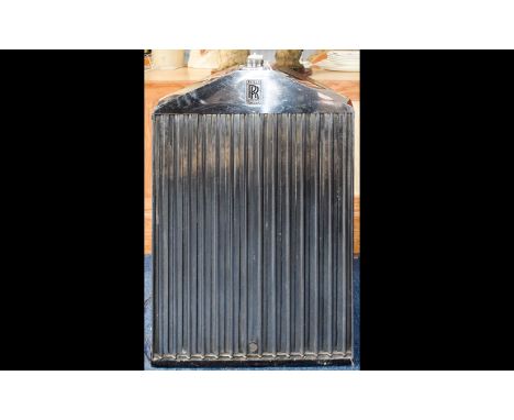 Rolls Royce Interest Chrome Radiator And Grille Converted To Audio Speaker Floor standing speaker fashioned from Rolls Royce 