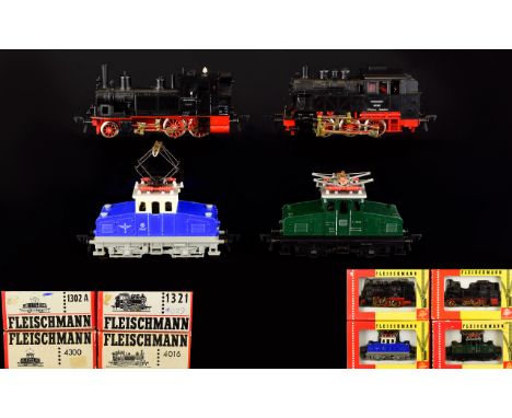 Fleischmann HO Gauge Die Cast Models ( 4 ) In Total - All Comes with Original Boxes. Comprises 1/ Fleischmann 1321 DB 0-6-0 T